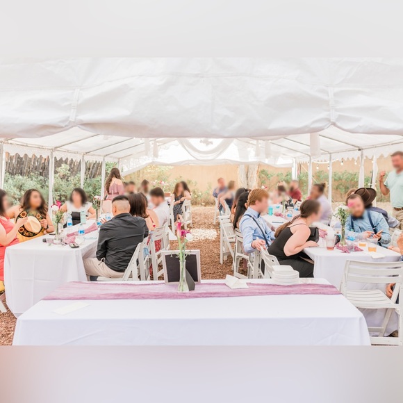 (8) White 90” x 132” tablecloths - Picture 4 of 4